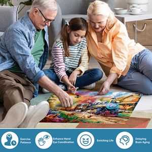 Puzzles personnalisés de <span class=keywords><strong>500</strong></span> <span class=keywords><strong>pièces</strong></span> pour adultes Puzzles en papier pour chiens pour adultes Puzzles de train Grand cadeau - Product Image 5