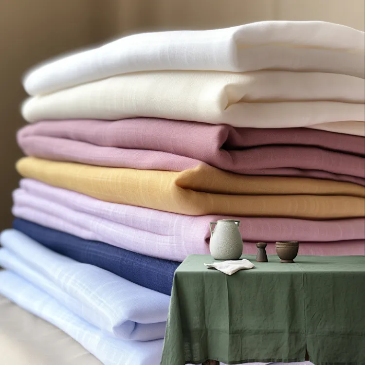 Nhà máy bán dệt 100% cotton slub linen vải 220gsm cho bảng vải cho các sự kiện hình chữ nhật