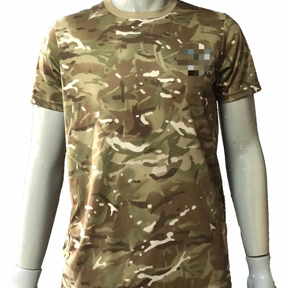 Custom high quality camouflage T shirt for army school disruptive pattern uniforme for unisex plus size t shirt