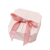 Boîte cadeau vide octogonale haut de gamme créative pour souvenirs d'anniversaire, de demoiselle d'honneur ou de remerciement – En stock