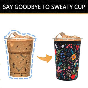 Funda de café impermeable portátil de neopreno, portavasos aislado reutilizable de 3mm para vaso de 16oz 22oz 30oz - Product Image 2