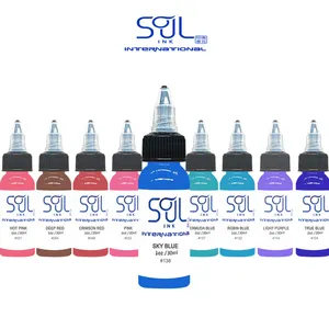 REACH Compliance OEM PMU Pigments Similar To Dynamic 66 Color Available Professional 8oz Big Bottle Black Tattoo Ink