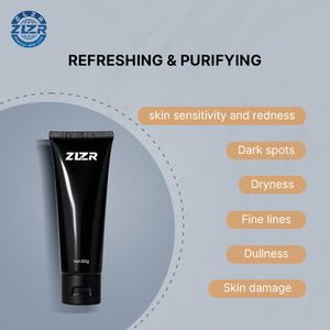 Masque en feuille pour le visage anti-acné, nettoyant, resserrant les pores, éliminant les points noirs et les comédons nasaux, à la Niacinamide, Vitamine C et Acide Hyaluronique - Product Image 4