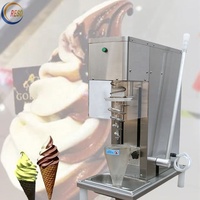 Machine professionnelle pour mélanger le yaourt et la crème glacée, machine à mélanger les fruits pour la crème glacée molle