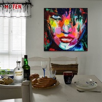 Françoise Nielly, portrait abstrait personnalisé peint à la main sur toile, figure et portrait, reproduction d'art de peinture à l'huile pour décoration murale
