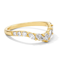 Cincin Kawin Perak Sterling 925 Grosir GRA VVS dengan Batu Moissanite Potongan Marquise, Perhiasan Moissanite