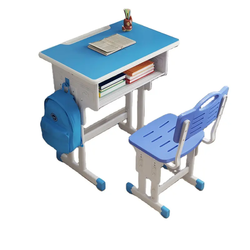 Meja dan kursi untuk siswa sekolah dasar Modern, Meja sekolah tinggi dapat disesuaikan, furnitur sekolah dan sekolah untuk pelajar