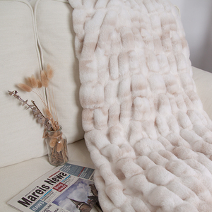 Chăn lông giả sang trọng, mềm mại, may chần bông cao cấp bán buôn, dùng trang trí sofa, nhà cửa, tường trong nhà - Product Image 5