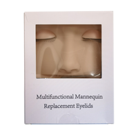 Pratique professionnelle Extension de cils formation silicone plat Mannequin tête cils Mannequin poupée avec paupière pour les débutants
