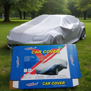 Housse de voiture taille M, revêtement en aluminium argenté, brillant, imperméable, protection extérieure, modèle ZCQR DECO M0399 - Product Image 2