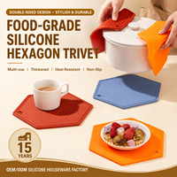 Tapis de table rectangulaire en silicone alvéolé YMS, prix usine, moderne, écologique, isolant, qualité alimentaire, résistant aux hautes températures