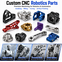 Composants de robots industriels, service OEM ODM personnalisé, pièces usinées CNC pour équipements d'automatisation, supports d'actionneurs et de capteurs