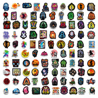 Lot de 100 Autocollants Vinyle Amovibles Dragon Ball Z Nouveau Design pour Décoration Skateboard Téléphone Ordinateur Portable
