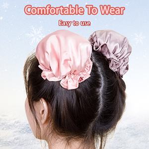 Rizadores <span class=keywords><strong>de</strong></span> Cabello Sin Calor con Cinta <span class=keywords><strong>de</strong></span> Satén Suave OEM, Rizadores <span class=keywords><strong>de</strong></span> Cabello con Diadema, Cubierta <span class=keywords><strong>de</strong></span> <span class=keywords><strong>Tela</strong></span> Plástica, Cómodos para Dormir - Product Image 3
