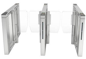 आरएफआईडी पैदल यात्री गति गेट फ्लैप बाधा और स्विंग बाधा घूमने वाला दरवाज़ा सिंगल लेन इनडोर गति गेट - Product Image 2