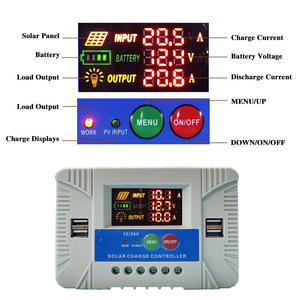 SUYEEGO 12V 24V 48V Auto mit 4 USB 5V Ausgang 10a 20a 30a 50a 60a <span class=keywords><strong>PWM</strong></span> Solar laderegler - Product Image 3
