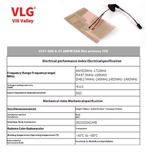 Antena de película Vlg <span class=keywords><strong>Amfm</strong></span> + Dab (V9) Antena de navegación de coche de polarización vertical integrada - Product Image 2