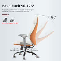Chaise de bureau en cuir PU Boss, moderne, confortable, pour une utilisation prolongée, réglable en hauteur, inclinable, pivotante, chaise réglable pour le travail