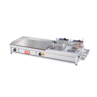 Friteuse commerciale de table et four électrique pour grillades, viandes et pains