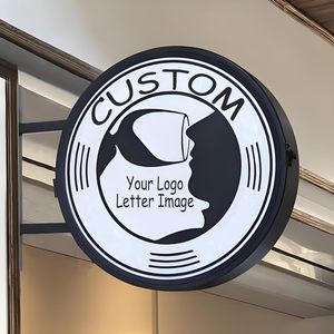 Tùy chỉnh 3D Logo LED hộp đèn cá nhân kinh doanh ngoài trời treo dấu hiệu với khung nhôm - Product Image 4