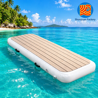 Plateforme flottante gonflable antidérapante pour bateau et yacht