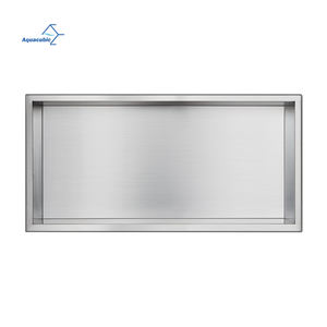 <span class=keywords><strong>Niche</strong></span> <span class=keywords><strong>de</strong></span> douche en acier inoxydable 304 - Encastrée, finition or brossé, simple/double couche - Product Image 4