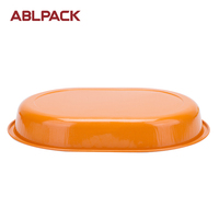 Plateau jetable oblong en aluminium de 32.8oz boulangerie haute température restauration rapide plaque de cuisson emballage alimentaire à emporter