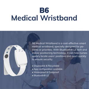 Jam tangan ibeacon gelang pintar bluetooth smartwatch yang bisa dipakai untuk IoT medis - Product Image 2