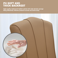 Fauteuil de pédicure électrique inclinable de luxe avec éclairage et pompe à jets pour salon de manucure