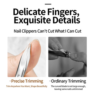 Ciseaux à <span class=keywords><strong>ongles</strong></span> professionnels brevetés 3,5 mm en acier inoxydable robuste <span class=keywords><strong>pour</strong></span> <span class=keywords><strong>ongles</strong></span> épais et coupe de précision - Product Image 2