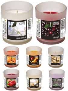Velas Aromáticas de Cera Vegetal Ecológicas en Vaso de Vidrio Esmerilado con Aroma a Frutas, para Bodas y Acción de Gracias (Venta al Por Mayor) - Product Image 2