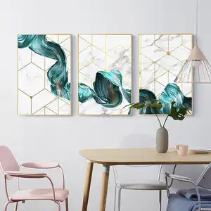 Modern Abstract Flowing Wall Art Fine Art Prints Colorful Nordic Pictures Home Office Wall Decoration Crystal Porcelain Painting