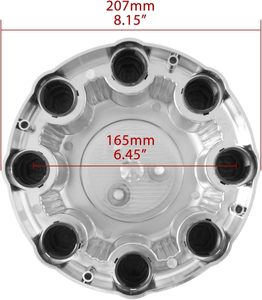 2007-2013 pour Chevrolet Silverado Avalanche Tahoe capuchons de moyeu central de roue de banlieue 215mm couvercle de jante en alliage <span class=keywords><strong>Chrome</strong></span> véhicule de protection - Product Image 4