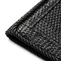 Filet pare-soleil robuste en HDPE beige enduit imperméable pour carport de jardin, protection solaire et clôture d'intimité