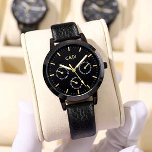 Montre à quartz sportive, tendance et étanche avec bracelet en cuir pour les étudiants qui prennent des examens - Product Image 3