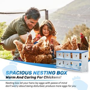 6 lỗ lớn gà làm tổ hộp kim loại trứng đẻ hộp cho gà cuộn đi làm tổ hộp cho trứng Bộ sưu tập - Product Image 2