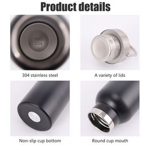 Custom Logo 500ml 750ml Double-Walled Stainless Steel Vacuum Flask Small Mouth Thermal Insulated Sport Water <b>Plastic</b> <b>Drinkware</b> - Product Image 4