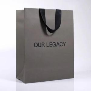 Our Legacy Grey Kraft <b>Paper</b> Twisted Handles Eco-Friendly <b>Biodegradable</b> Durable Offset Printing Recyclable Luxury Standard - Product Image 4