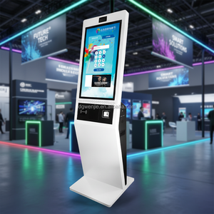 Kiosque de point de vente à écran unique avec écran tactile personnalisé de 21,5 pouces, imprimante de reçus intégrée, <span class=keywords><strong>lecteur</strong></span> de codes QR, <span class=keywords><strong>lecteur</strong></span> NFC - Product Image 1