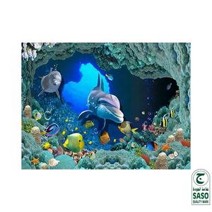 Azulejos de Pared con Imágenes del Mundo Oceánico, Azulejos de Piso 3D para Baño, Azulejos de Porcelana Modernos Personalizados con Acabado Brillante - Product Image 4