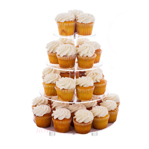 Đảng trà phục vụ Platter thanh kẹo đứng 4 tầng cupcake hiển thị giá Vòng Acrylic bánh đứng - Product Image 3