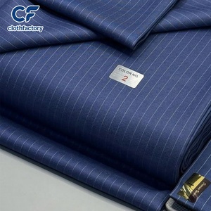 Pantalones de Traje de Poliéster y Viscosa de Alta Calidad, Tejido a Rayas, Tejido TR, Teñido Liso, Personalizado Según el <span class=keywords><strong>Material</strong></span> - Product Image 3