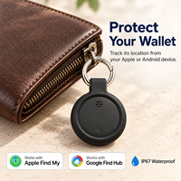 Traceur intelligent anti-perte Keys BLE avec batterie remplaçable CR2032, compatible avec Apple Find My et Google Find My, localisateur de clés