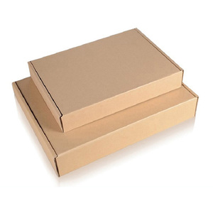 Fabricante caja de papel Kraft envío embalaje regalo carpeta cartón papel logotipo personalizado impresión a granel barato marrón - Product Image 1