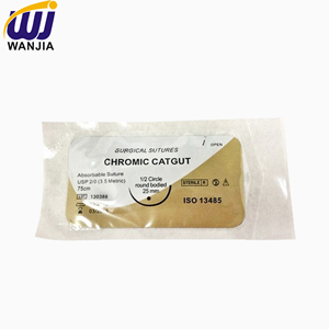 WANJIA-<span class=keywords><strong>Sutura</strong></span> <span class=keywords><strong>de</strong></span> ácido poliglicólico, hilo quirúrgico absorbible con aguja para uso clínico y veterinario en hospitales, estéril - Product Image 3
