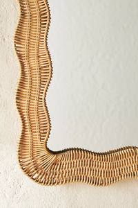 Tendance chaude Artisanat Moderne Miroir Mural Suspendu Du Meilleur Naturel Écologique Bambou Durable Décoration de La Maison Cadeau Meilleure Vente - Product Image 4