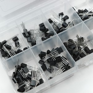 Kit d'assortiment de 92 transistors, 10 types, NPN PNP BC327 BC337 <span class=keywords><strong>2N2222</strong></span> 2N2907 2N3904 2N3904 S8050 S8550 A1015 C1815, 200 pièces - Product Image 3