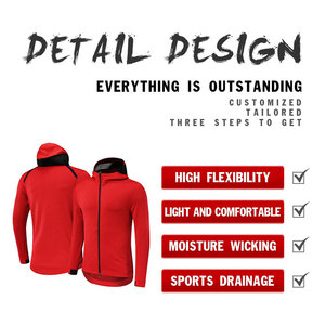 Produttore all'ingrosso set da corsa personalizzati giacche da uomo a maniche lunghe abbigliamento sportivo per <span class=keywords><strong>allenamenti</strong></span> in palestra divise da squadra <span class=keywords><strong>di</strong></span> <span class=keywords><strong>calcio</strong></span> da uomo - Product Image 2