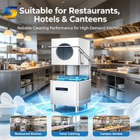 Lavavajillas Comerciales de Acero Inoxidable, Lavavajillas Inteligentes Portátiles y Automáticos para Restaurantes y Servicios de Catering