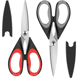 2024 All Purpose Heavy Duty Meat Poultry Shears Dishwasher Safe Food Cooking Scissors Stainless Steel Kitchen Scissors